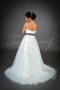 Wedding dress TW0015B - Wedding dress TW0015B organza purple belt simple elegant removabe skirt 3