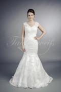 Wedding dress TW0054B - Wedding dress TW0054B mermaid lace romantic sexy keyhole back train 1