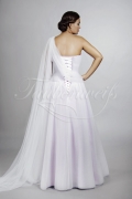 Wedding dress TW0059B - Wedding dress TW0059B purple tulle detachable train one holder 3