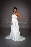 Wedding dress TW0062B - Wedding dress TW0062B empire pregnant neckholder chiffon train silver beadings 1