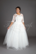 Wedding dress TW0097B - Wedding dress TW0097B princess 3/4-sleeves lace glitter tulle no train 1
