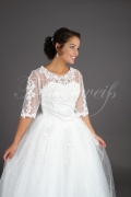 Wedding dress TW0097B - Wedding dress TW0097B princess 3/4-sleeves lace glitter tulle no train 2