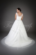 Wedding dress TW0100B - Wedding dress TW0100B A-line glittering sparkling bodice tulle skirt train 3