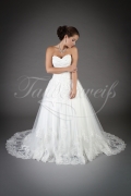 Wedding dress TW0132B - Wedding dress TW0132B A-line sweetheart tulle lace appliques beadings train 1