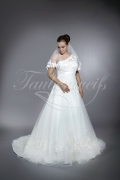 Wedding dress TW0179B - Wedding dress TW0179B A-line one holder soft tulle lace beadings great back train 1