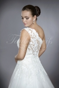 Wedding dress TW0179B - Wedding dress TW0179B A-line one holder soft tulle lace beadings great back train 2