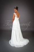 Wedding dress TW0007B - Wedding dress TW0007B Empire chiffon beach tattoo lace pregnancy 3
