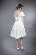 Wedding dress TW0017B - Wedding dress TW0017B short chiffon blush petals civil wedding 3