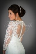 Wedding dress TW0020B - Wedding dress TW0020B mermaid lace back long sleeves train 2