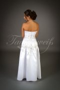 Wedding dress TW0048B - Wedding dress TW0048B simple satin embroidery no train civil wedding 3
