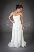 Wedding dress TW0066B - Wedding dress TW0066B Empire chiffon lace beadings for pregnant women beach wedding 1