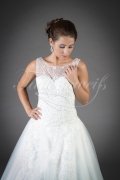 Wedding dress TW0083B - Wedding dress TW0083B romantic A-Line tulle lace special lacing on both sides 2