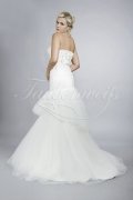 Wedding dress TW0106B - Wedding dress TW0106B mermaid strapless crytstals tulle sparkling train 3