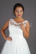 Wedding dress TW0112B - Wedding dress TW0112B short A-Line tulle lace civil wedding 2