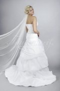 Wedding dress TW0119B - Wedding dress TW0119B fashionable A-line pleated skirt strapless buttons train 3