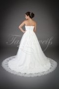 Wedding dress TW0132B - Wedding dress TW0132B A-line sweetheart tulle lace appliques beadings train 3