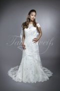 Wedding dress TW0133B - Wedding dress TW0133B small A-line lace beadings cap sleeves romantic 1