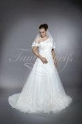 Wedding dress TW0179B - Wedding dress TW0179B A-line one holder soft tulle lace beadings great back train 1