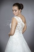Wedding dress TW0179B - Wedding dress TW0179B A-line one holder soft tulle lace beadings great back train 2