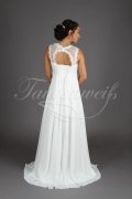 Wedding dress TW0191B - Wedding dress TW0191B pregnancy Empire chiffon lace beadings train 3