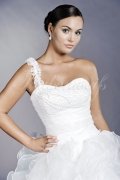 Wedding dress TW0203B - Wedding dress TW0203B princess ruffles zestful one strap sweetheart no train 2