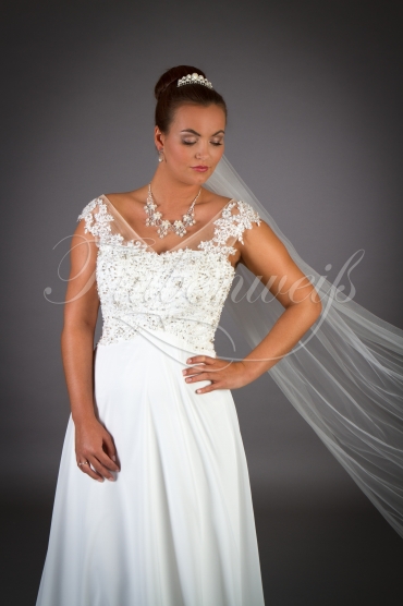 Wedding dress TW0007B - Wedding dress TW0007B Empire chiffon beach tattoo lace pregnancy 2