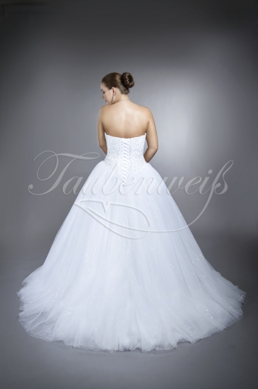 Wedding dress TW0009B - Wedding dress TW0009B tulle princess beadings sparkling glitter glamour 3