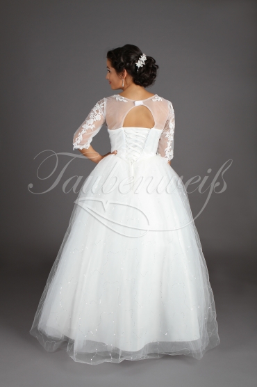 Wedding dress TW0097B - Wedding dress TW0097B princess 3/4-sleeves lace glitter tulle no train 3