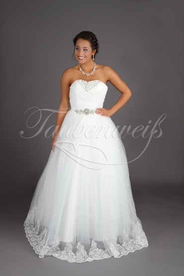 Wedding dress TW0181B - Wedding dress TW0181B princess glitter glamour sequins no train