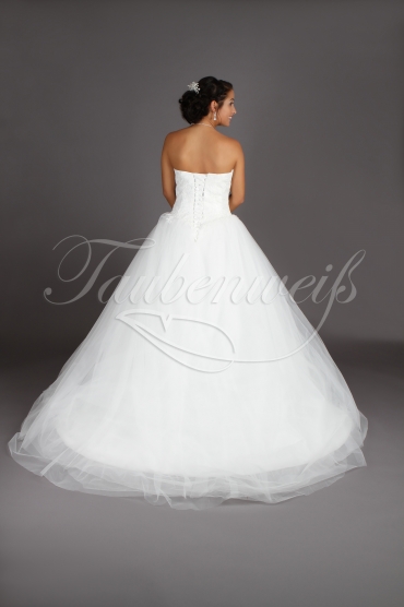 Wedding dress TW0194B - Wedding dress TW0194B princess gown lace tulle voluminous skirt train 3