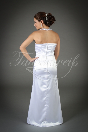 Wedding dress TW0201B - Wedding dress TW0201B trumpet silk-like satin neckholder no train civil wedding 3