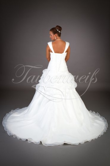 Wedding dress TW0010B - Wedding dress TW0010B organza beadings glamorous exquisite gown 3