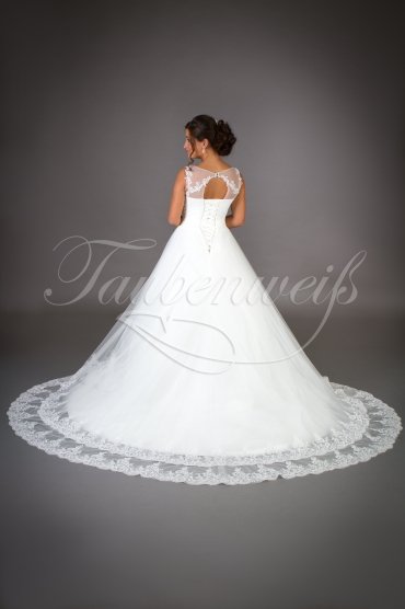 Wedding dress TW0016B - Wedding dress TW0016B tulle lace key hole luxury wedding gown 3