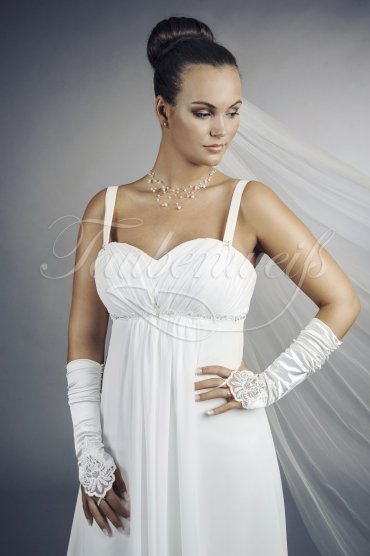 Wedding dress TW0121B - Wedding dress TW0121B maternity empire chiffon sweetheart straps train 2