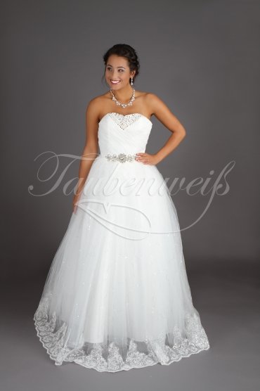 Wedding dress TW0181B - Wedding dress TW0181B princess glitter glamour sequins no train