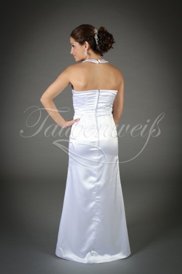 Wedding dress TW0201B - Wedding dress TW0201B trumpet silk-like satin neckholder no train civil wedding 3