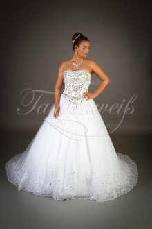 Wedding dress TW0034B - Wedding dress TW0034B pricess ball gown tulle Rhine stones crystals sparkling glitter bling